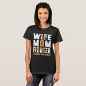 Mom Fighter leukemie bewustzijn T-shirt (Voorkant volledig)