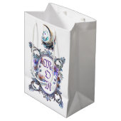 Mom Floral Lijst Medium Cadeauzakje (Voorkant Gekanteld)