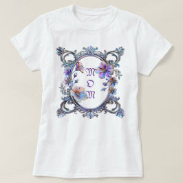 Mom Floral Lijst T-shirt