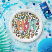 Mom Floral Papier Bord (Feest)