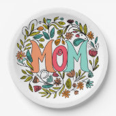 Mom Floral Papier Bord (Voorkant)