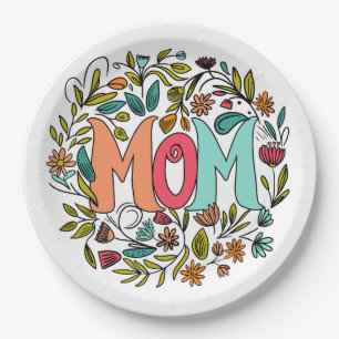 Mom Floral Papier Bord