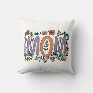 Mom Floral Pillow Kussen