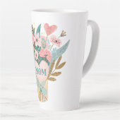 Mom Flower Bouquet Latte Mok (Rechterhoek)