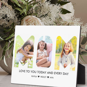 MOM Foto Collage 3 Letter Cutout Persoonlijk Fotoplaat