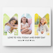 MOM Foto Collage 3 Letter Cutout Persoonlijk Fotoplaat (Voorkant)