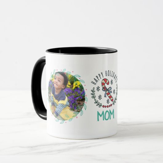 MOM FOTO QUOTE-MOK - kerstcadeautje Funny Mok (Voorkant links)
