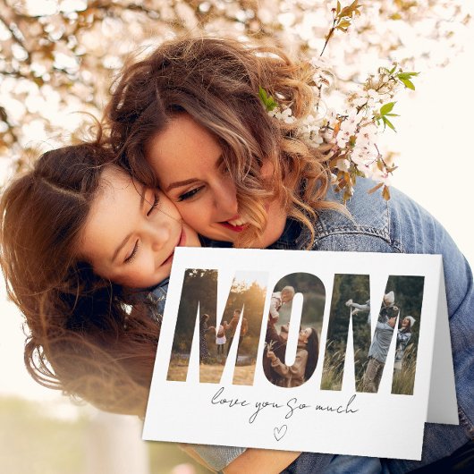 MOM Fotocollagekaart – Eigen bericht Bedankkaart