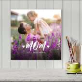 Mom Fotosjabloon Schattige Gepersonaliseerd Canvas Afdruk