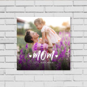 Mom Fotosjabloon Schattige Gepersonaliseerd Canvas Afdruk