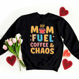 Mom Fuel Coffee & Chaos beroemd gemaakt door Funny Trui