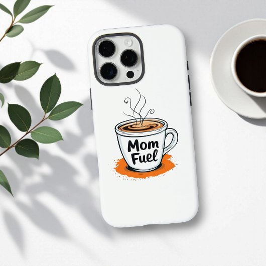 Mom Fuel | Hilarische Koffie Liefhebber Mom Gift | Case-Mate iPhone Case