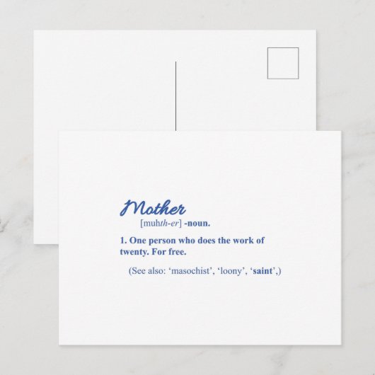 MOM FUNNY Happy Mothers Day Mum Cool mama Briefkaart (Voorkant / Achterkant)