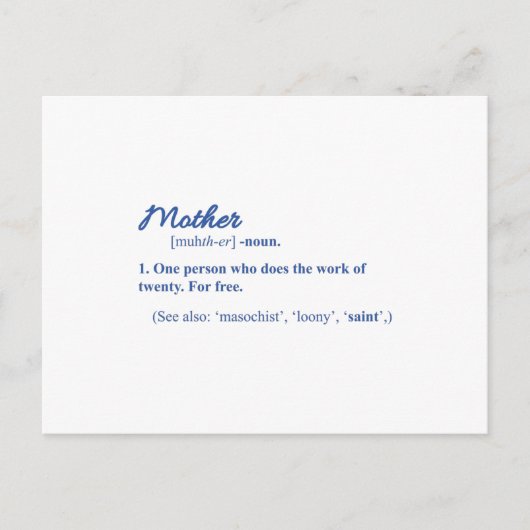 MOM FUNNY Happy Mothers Day Mum Cool mama Briefkaart (Voorkant)