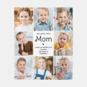 MOM gepersonaliseerde 11 foto collage Moederdag Fleece Deken (Voorkant)