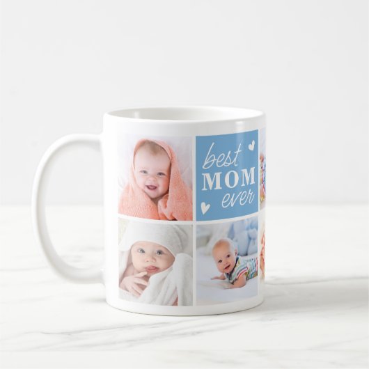 MOM Gepersonaliseerde Schattigee Moederdag 8 Fotoc Koffiemok (Links)