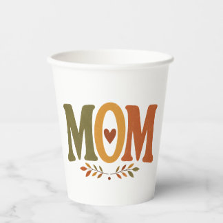 MOM Gezellige Herfst Moederdag Papieren Bekers