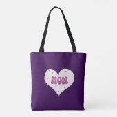 Mom Gift Heart Tote Bag (Achterkant)