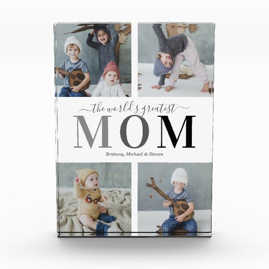 Mom Gift Photo Block Fotoblokken (Voorkant)