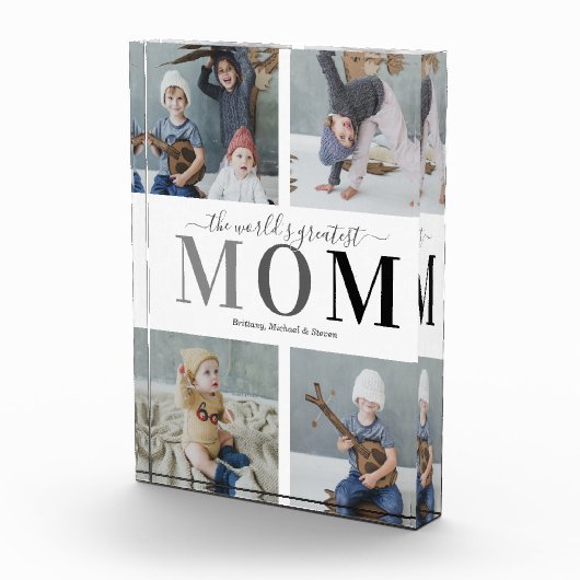 Mom Gift Photo Block Fotoblokken (Rechts)