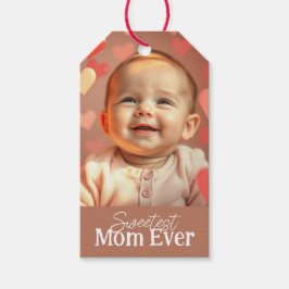 Mom Gift Voeg foto en tekst toe Cadeaulabel