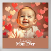Mom Gift Voeg foto en tekst toe Poster (Voorkant)