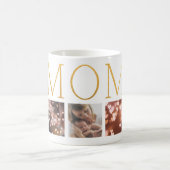 MOM Gold Foil moderne elegante tekst Multi 7 Foto Koffiemok (Center)