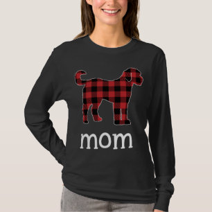 Mom Goldendoodle Red Plaid Christmas Matching Fami T-shirt