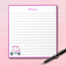 Mom Golfer Roze Polka Dot Cart Naam