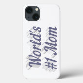 Mom gray text  iPhone case (Achterkant)