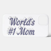 Mom gray text  iPhone case (Achterkant (horizontaal))