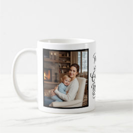 Mom Greatest Blessing Heartfelt Photo Minimalist Koffiemok
