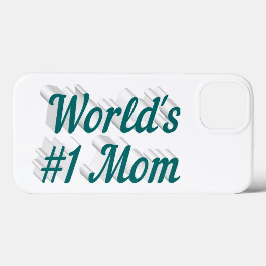 Mom green text  iPhone case (Achterkant (horizontaal))