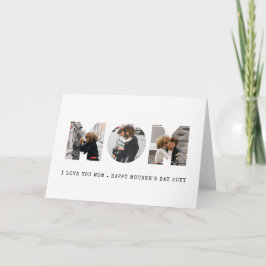 MOM Happy Mothers Day Foto Kaart