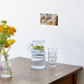 Mom Heart Calligraphy 3 Foto Wit Folie Afdrukken (Laag (Keuken))