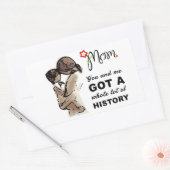 MOM HISTORY 2 RECHTHOEKIGE STICKER (Envelop)
