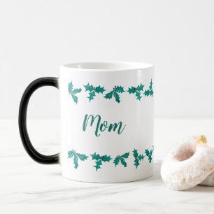 Mom Holly Pattern Christmas Coffee Cup Magische Mok