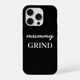 Mom Hustle Modern Script Black Mother's Day iPhone 15 Pro Case