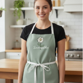 Mom in Bloom Personalized Apron - Baby Shower  Schort
