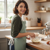 Mom in Bloom Personalized Apron - Baby Shower  Schort