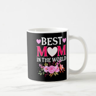 Mom in the world mommy floral mother's day cute mo koffiemok