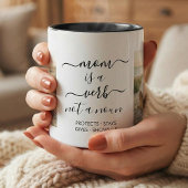 Mom Is a Verb Family 2 Photo Mother Keepsake Mok