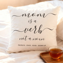 Mom Is a Verb Family Photo Collage Mother Keepsake