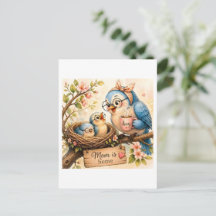   Mom Is Home Postcard