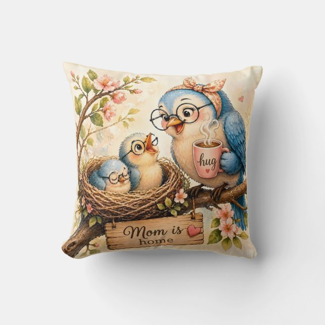 Mom Is Home Throw Pillow   Kussen (Voorkant)
