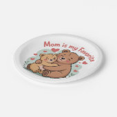 Mom Is My Favorite Papieren Bordje (Gekanteld)