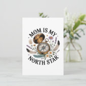 Mom Is My North Star Kaart (Staand voorkant)