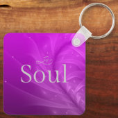 Mom is Mystery, Magic, Sass & Soul Keychain purple (Achterkant)
