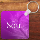 Mom is Mystery, Magic, Sass & Soul Keychain Purple (Achterkant)