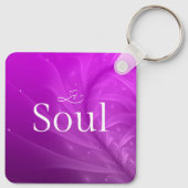 Mom is Mystery, Magic, Sass & Soul Keychain Purple (Achterkant)